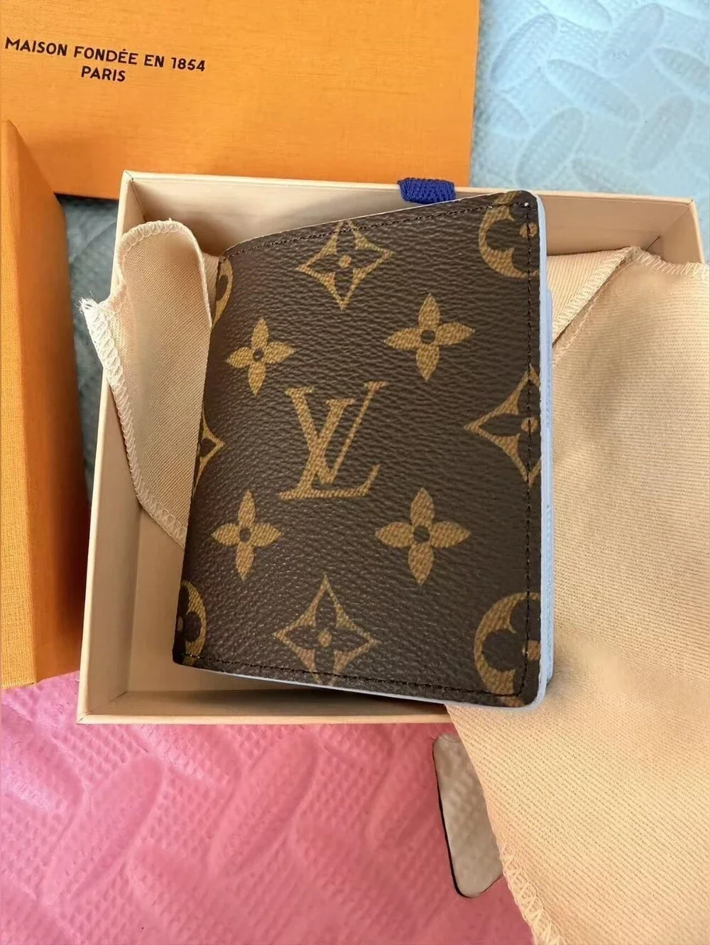 Louis Vuitton Light Blue Charms Pocket Wallet